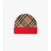 Gorro de lana con estampado de cuadros Gorro de lana con estampado de cuadros
