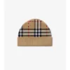 Gorro de lana con estampado de cuadros