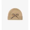 Gorro de lana y cachemira con lazo a cuadros Gorro de lana y cachemira con lazo a cuadros