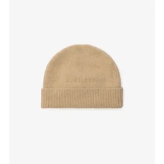 Gorro de lana y cachemira con lazo a cuadros
