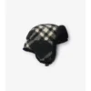 Gorro de trampero de lana a cuadros Gorro de trampero de lana a cuadros