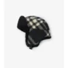 Gorro de trampero de lana a cuadros Gorro de trampero de lana a cuadros