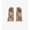 Guantes de lana y cachemira con estampado de cuadros Guantes de lana y cachemira con estampado de cuadros