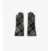 Guantes de lana y cachemira con estampado de cuadros Guantes de lana y cachemira con estampado de cuadros