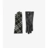 Guantes de lana y cachemira con estampado de cuadros Guantes de lana y cachemira con estampado de cuadros
