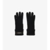 Guantes de mezcla de lana con parche con el logotipo Guantes de mezcla de lana con parche con el logotipo