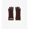 Guantes de mezcla de lana con parche con el logotipo Guantes de mezcla de lana con parche con el logotipo