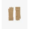 Guantes de mezcla de lana con parche con el logotipo Guantes de mezcla de lana con parche con el logotipo