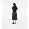 Kilt midi de lana a cuadros Kilt midi de lana a cuadros