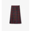 Kilt midi de mezcla de lana a cuadros Kilt midi de mezcla de lana a cuadros