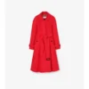 Long Gabardine Ellingham Fit-And-Flare Car Coat