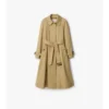 Long Gabardine Ellingham Fit-And-Flare Car Coat
