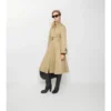 Long Gabardine Ellingham Fit-And-Flare Car Coat