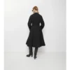 Long Gabardine Ellingham Fit-And-Flare Car Coat