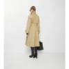 Long Gabardine Ellingham Fit-And-Flare Car Coat
