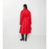 Long Gabardine Ellingham Fit-And-Flare Car Coat