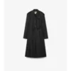 Long Nylon Car Coat with Hood