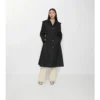 Long Nylon Car Coat with Hood