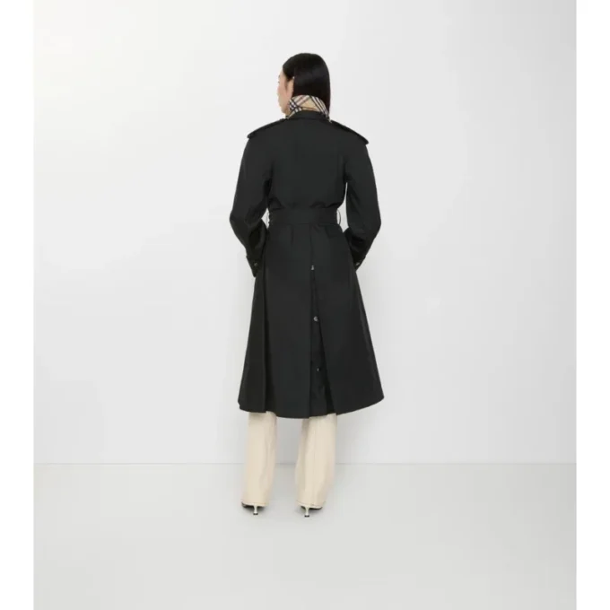 Long Nylon Car Coat with Hood