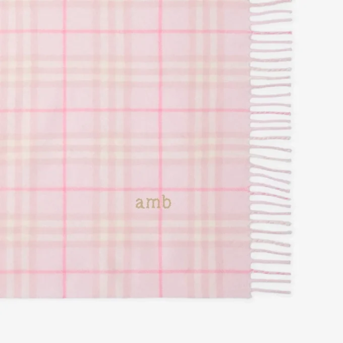 Manta para bebé de lana con estampado de cuadros Manta para bebé de lana con estampado de cuadros