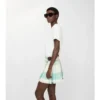 Mini kilt de mezcla de viscosa con estampado de cuadros
