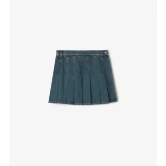 Minifalda de denim plisada Minifalda de denim plisada