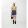 Minifalda de denim plisada Minifalda de denim plisada