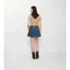 Minifalda de denim plisada Minifalda de denim plisada