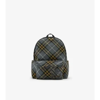 Mochila pequeña con estampado de cuadros