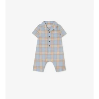 Mono de algodón con estampado de cuadros
