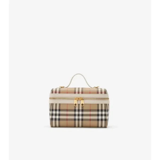 Neceser con estampado de cuadros Neceser con estampado de cuadros