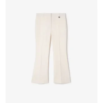 Pantalones acampanados cortos de lana