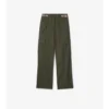 Pantalones cargo de Gabardine con ribetes a cuadros Pantalones cargo de Gabardine con ribetes a cuadros