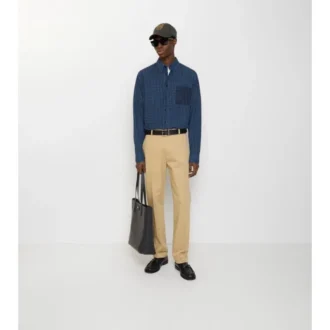 Pantalones chinos de sarga de algodón