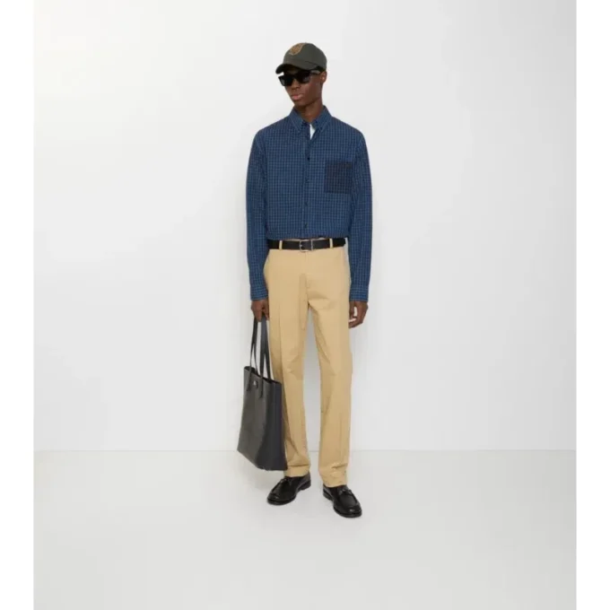 Pantalones chinos de sarga de algodón Pantalones chinos de sarga de algodón