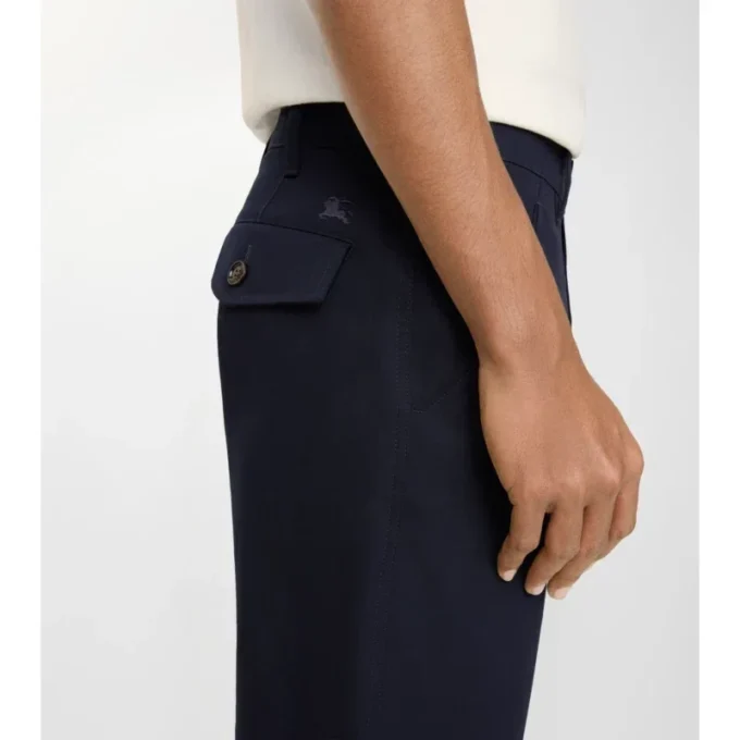 Pantalones chinos de sarga de algodón