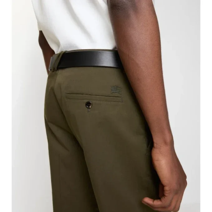 Pantalones chinos de sarga de algodón Pantalones chinos de sarga de algodón
