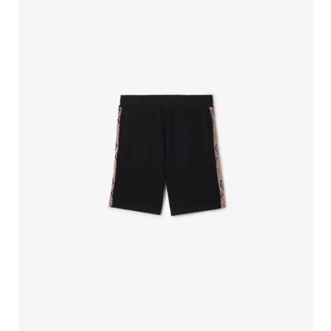 Pantalones cortos de algodón a cuadros Pantalones cortos de algodón a cuadros