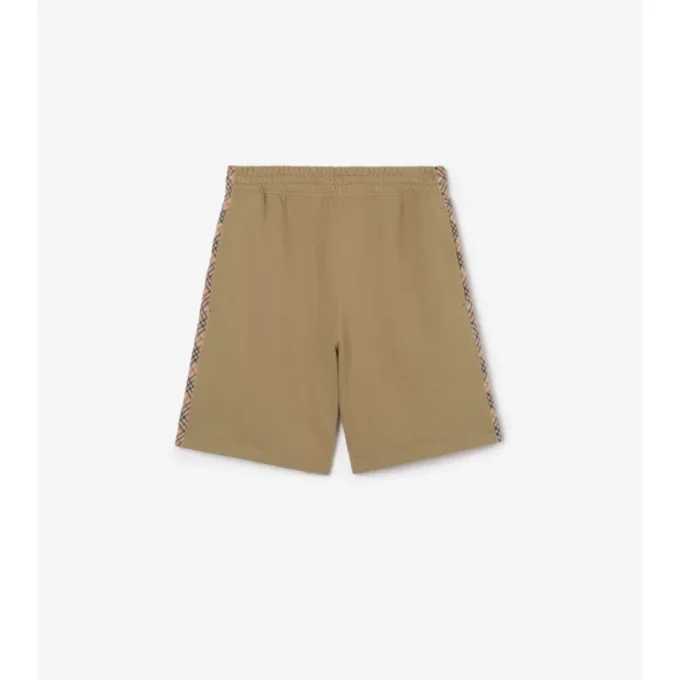 Pantalones cortos de algodón a cuadros Pantalones cortos de algodón a cuadros