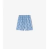 Pantalones cortos de algodón con diseño de tablero de ajedrez EKD Pantalones cortos de algodón con diseño de tablero de ajedrez EKD