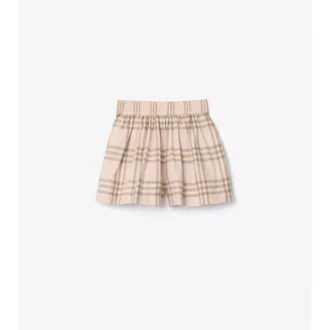 Pantalones cortos de algodón con estampado de cuadros