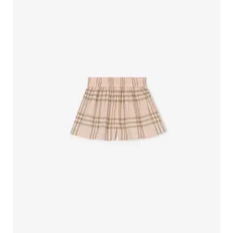 Pantalones cortos de algodón con estampado de cuadros