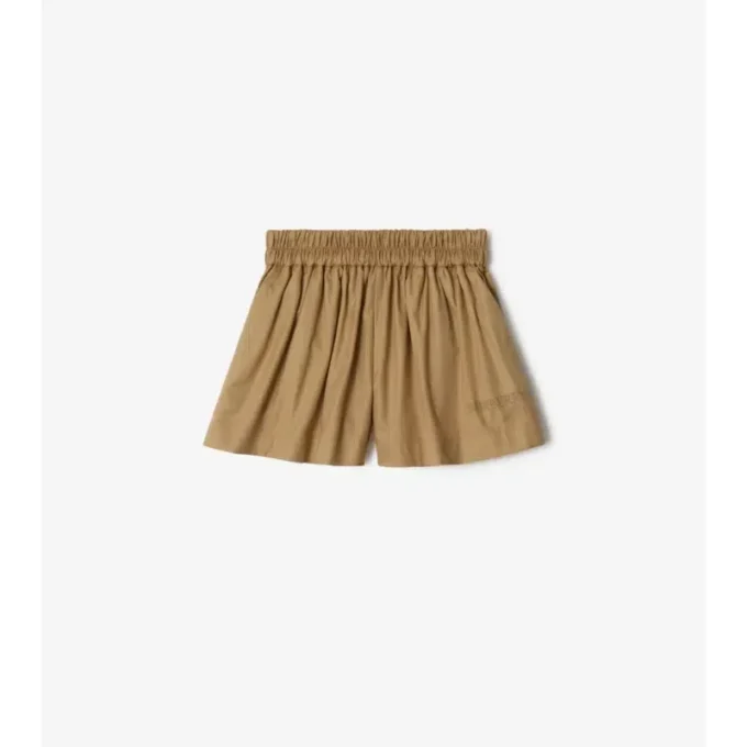 Pantalones cortos de algodón con estampado de cuadros Pantalones cortos de algodón con estampado de cuadros