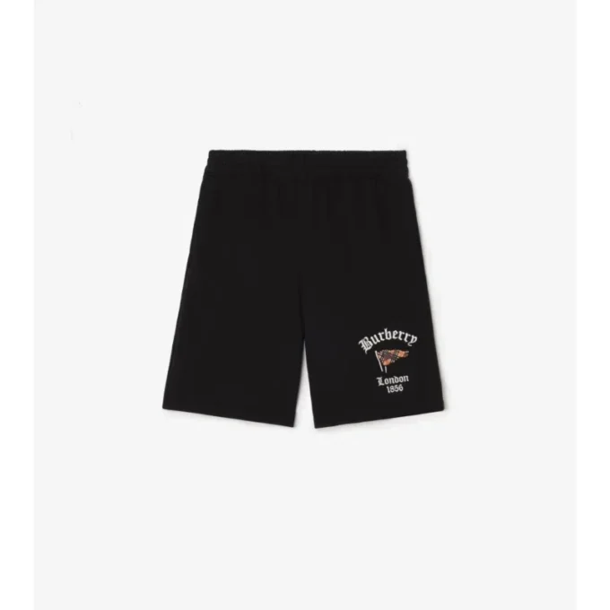 Pantalones cortos de algodón con estampado de cuadros Pantalones cortos de algodón con estampado de cuadros