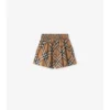 Pantalones cortos de algodón con estampado de cuadros Pantalones cortos de algodón con estampado de cuadros