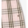 Pantalones cortos de algodón con estampado de cuadros Pantalones cortos de algodón con estampado de cuadros
