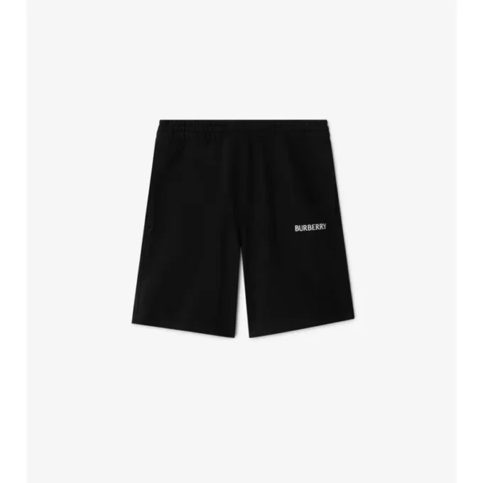 Pantalones cortos de algodón con logotipo Pantalones cortos de algodón con logotipo