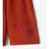 Pantalones cortos de algodón con logotipo gótico Pantalones cortos de algodón con logotipo gótico