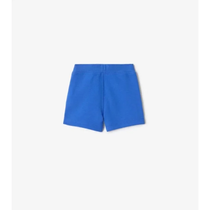 Pantalones cortos de algodón con ribete de cuadros Pantalones cortos de algodón con ribete de cuadros