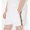 Pantalones cortos de algodón con ribete de cuadros